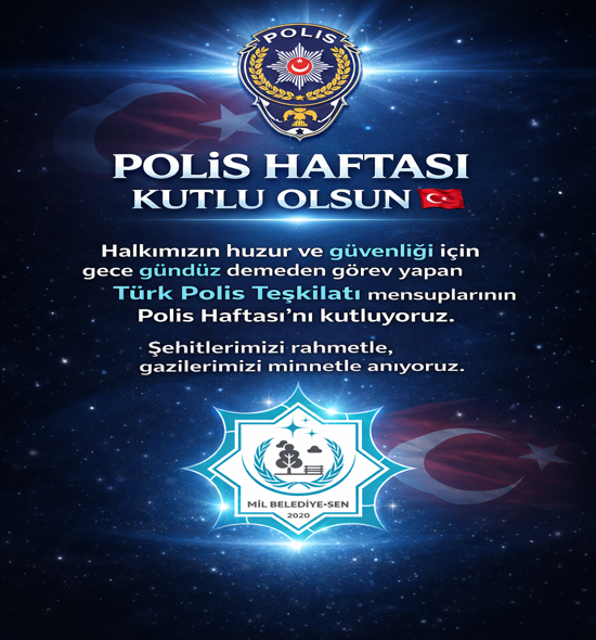 POLİS HAFTASINI KUTLARIZ